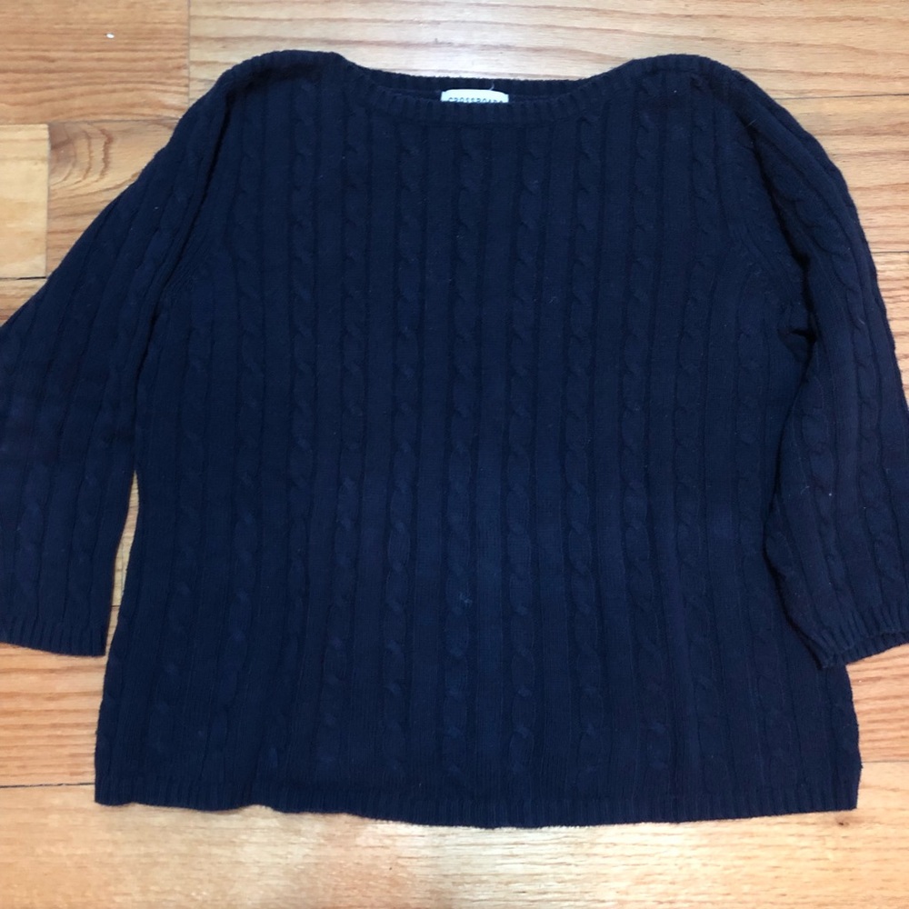 Crossroads Blue Knit Sweater Women’s Large